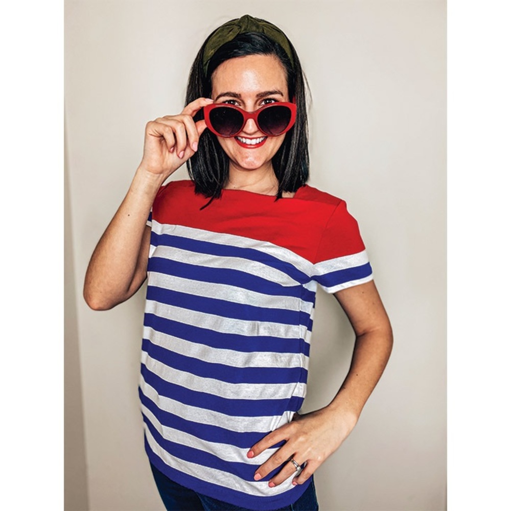 Chaps Classic Striped Shirt - Large